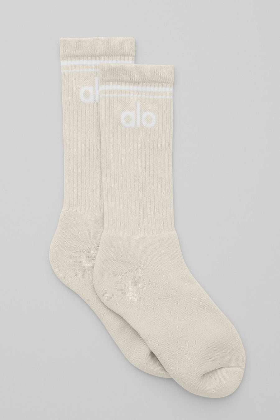 Unisex Throwback Sock - Bone/White