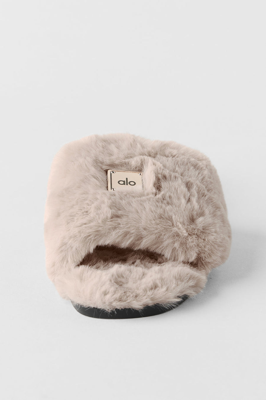Classico Faux Fur Sandal - Oat