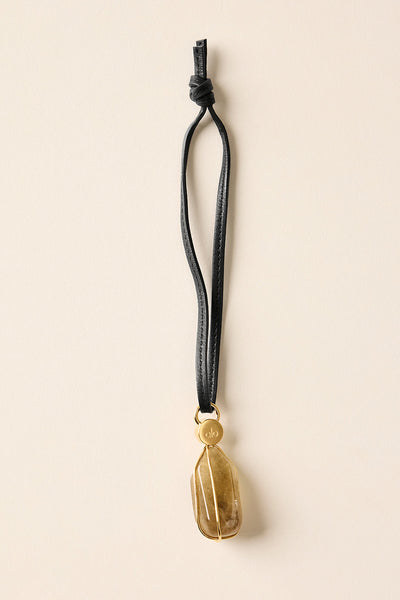 Intention Crystal - Smoky Quartz/Gold