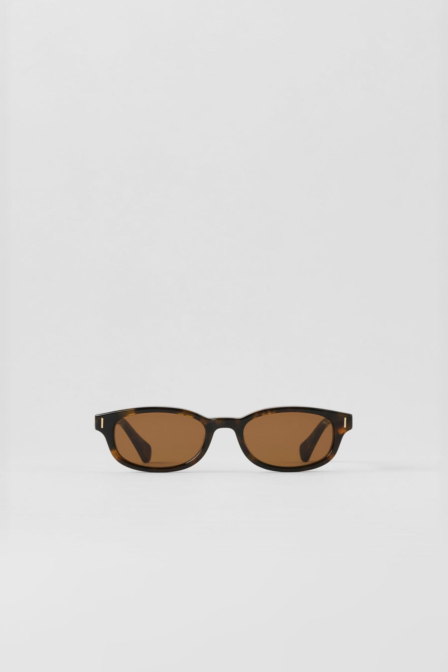 Skinny Oval Sunglasses - Tortoise