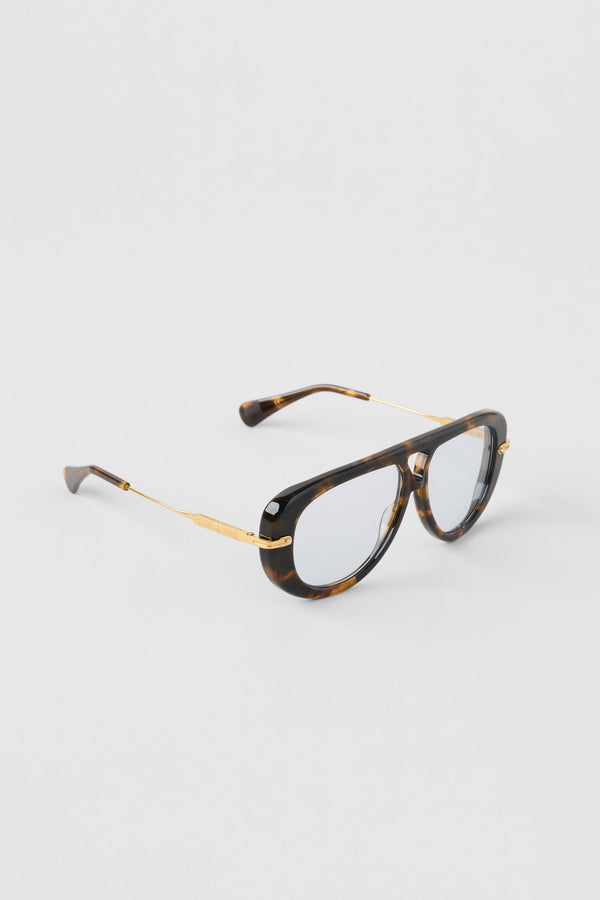 Aviator Sunglasses - Tortoise/Blue