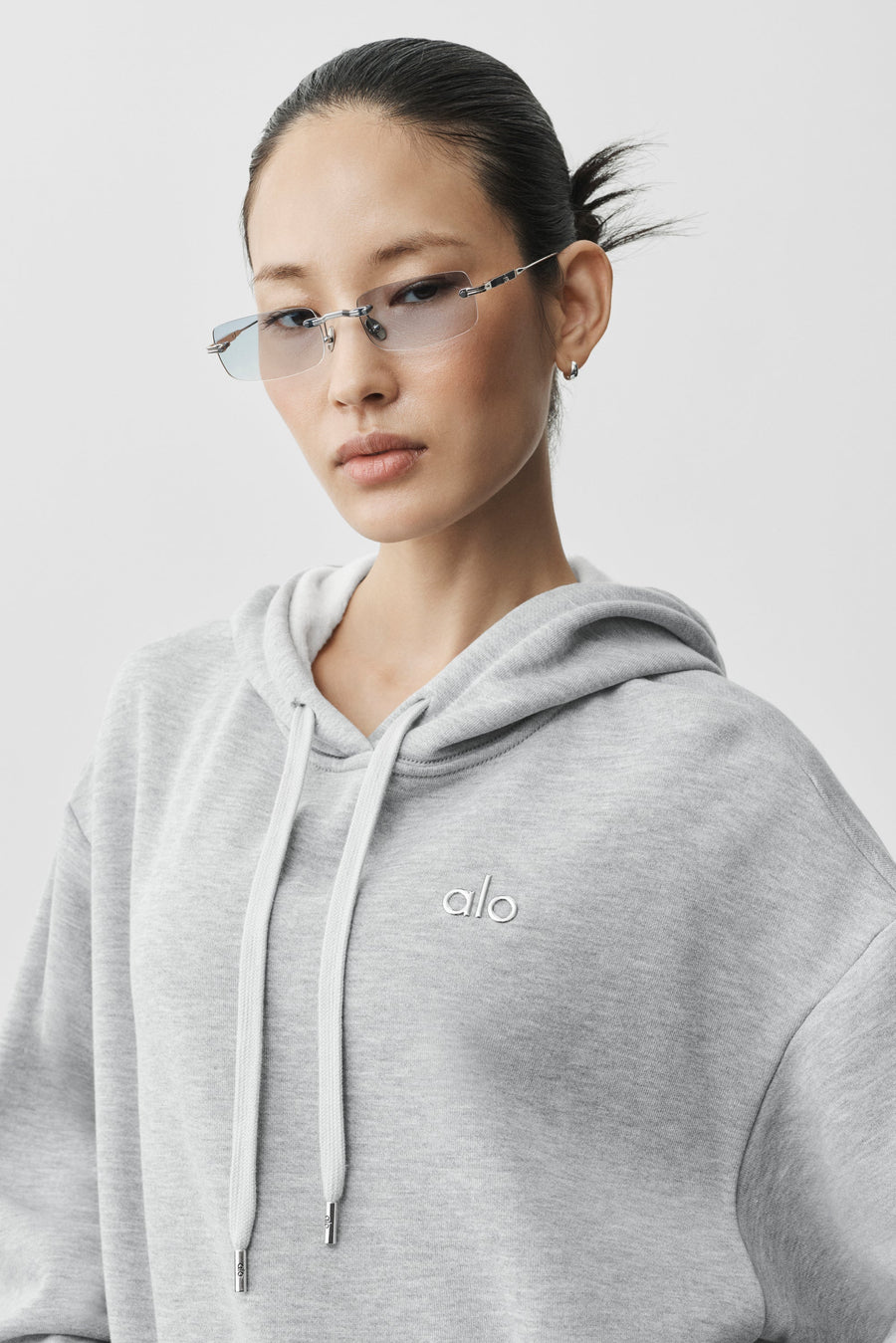 Wire Sunglasses - Chrome/Blue Gradient