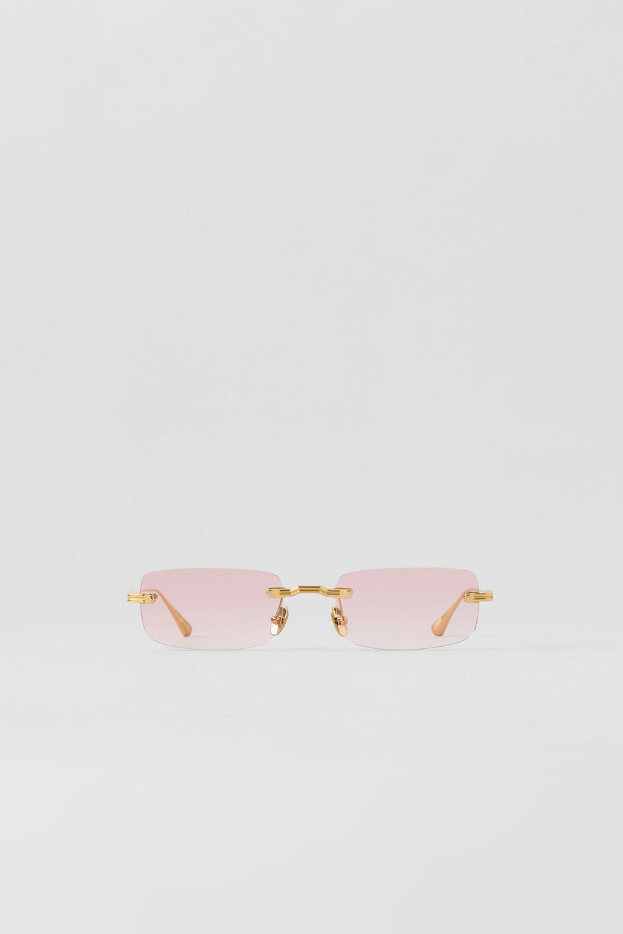 Wire Sunglasses - Gold/Pink Gradient
