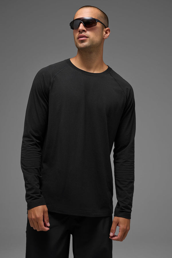 Vapor Crewneck Long Sleeve - Black