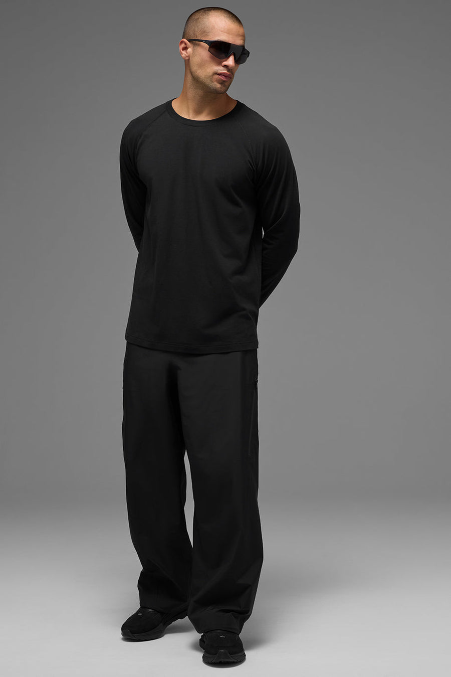 Vapor Crewneck Long Sleeve - Black