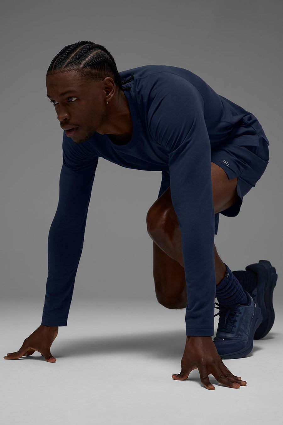 Vapor Crewneck Long Sleeve - Navy