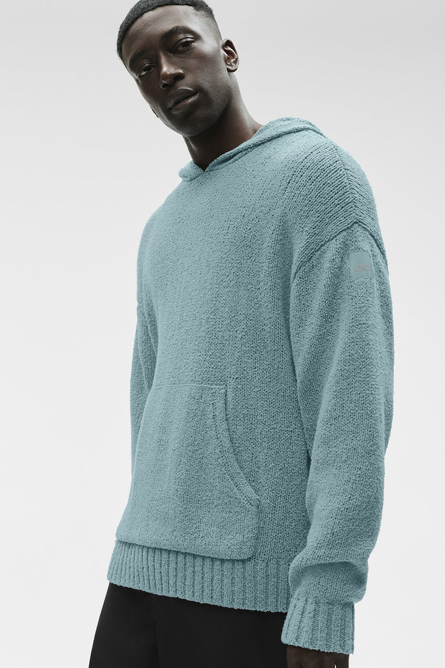 Textured Knit Hoodie - Desert Sage
