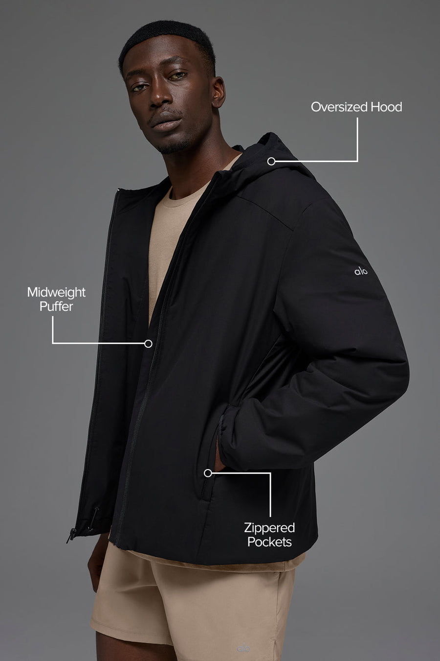 Elemental Full-Zip Jacket - Black