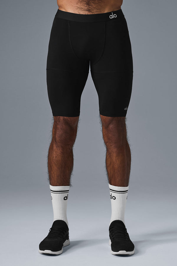 9\" Flight Compression Short - Black