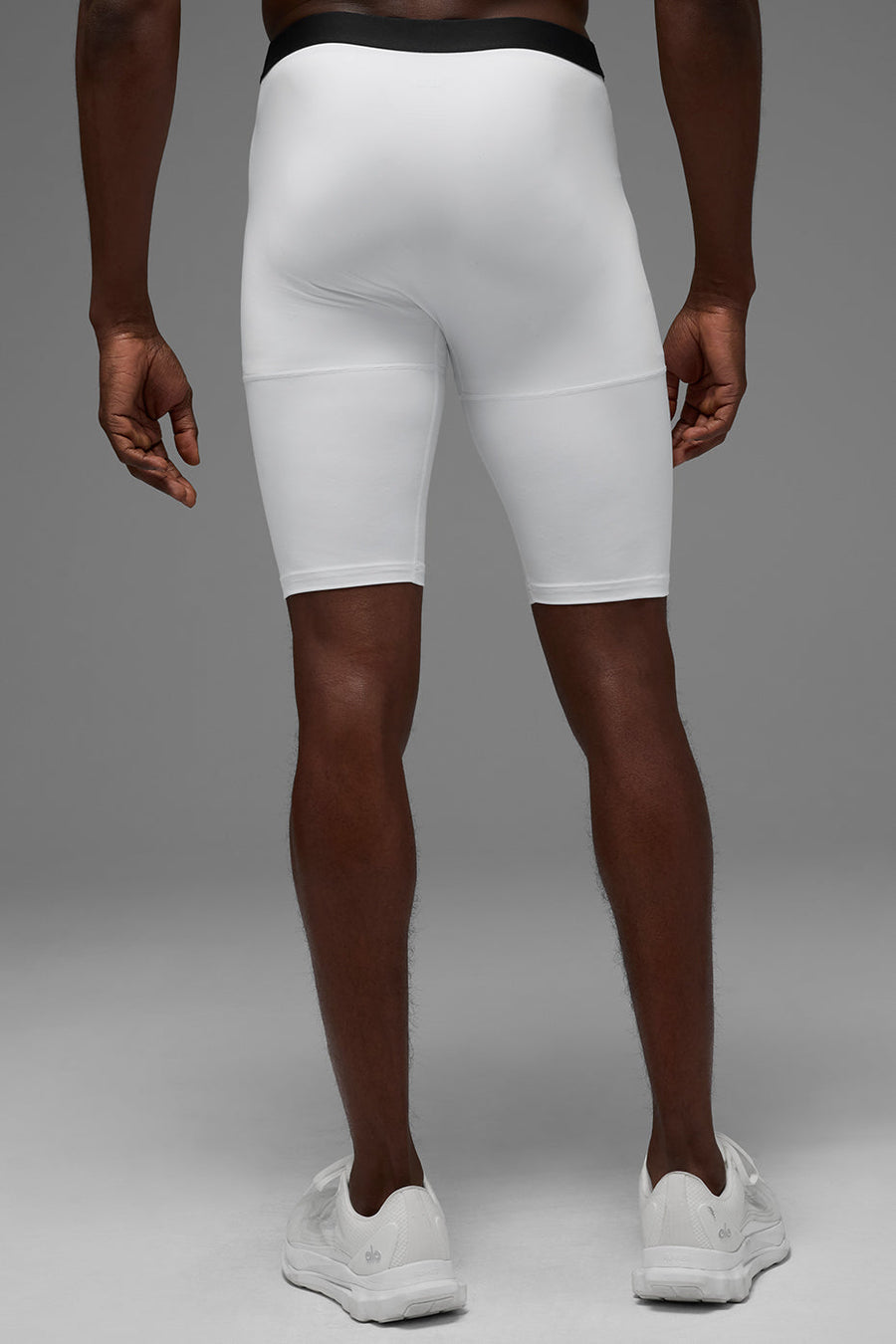 9\" Flight Compression Short - White
