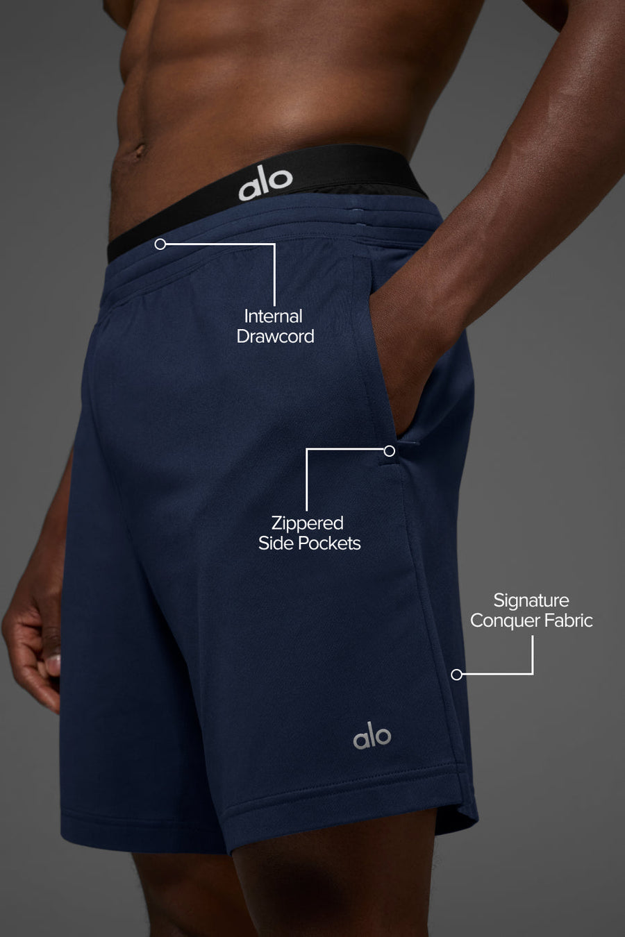 7\" Conquer React Performance Short - Navy