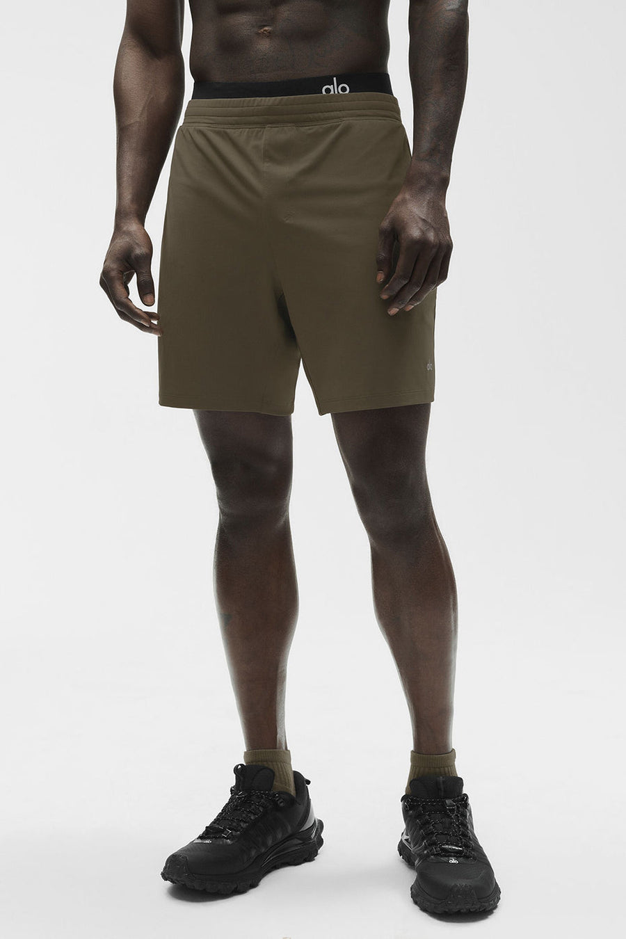 7\" Conquer React Performance Short - Olive Tree