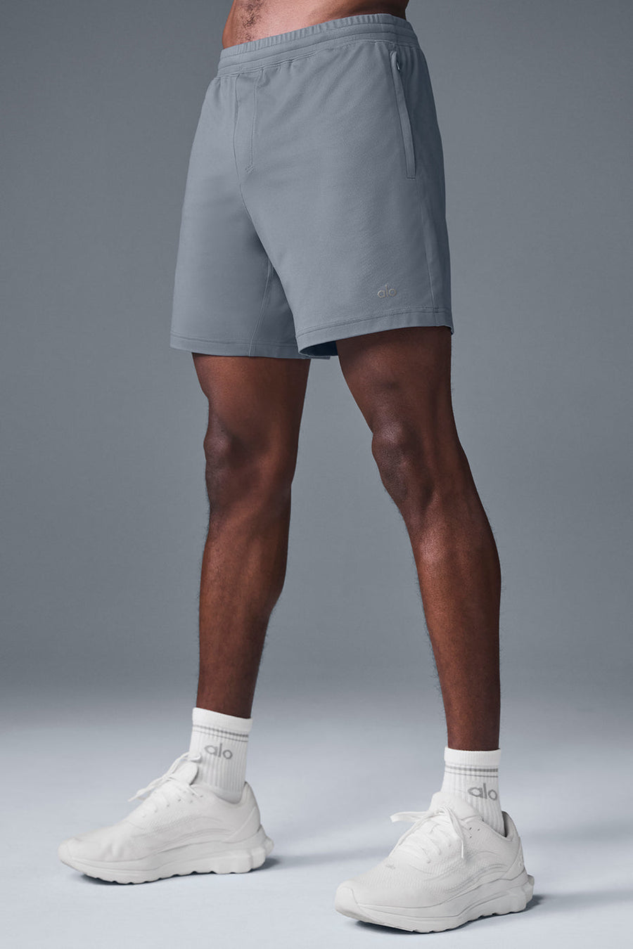 7\" Conquer React Performance Short - Steel Grey