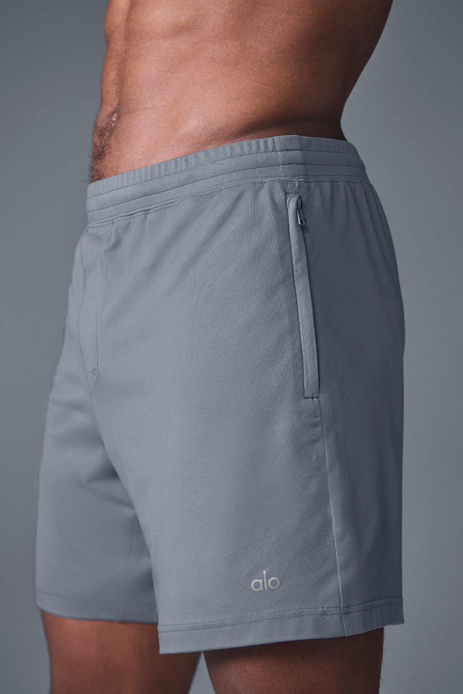 7\" Conquer React Performance Short - Steel Grey