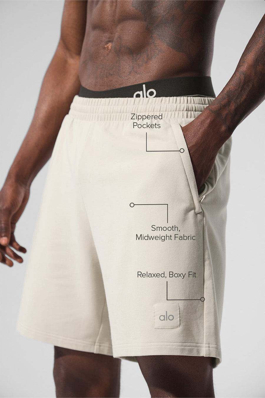 7\" Double Take Short - Bone