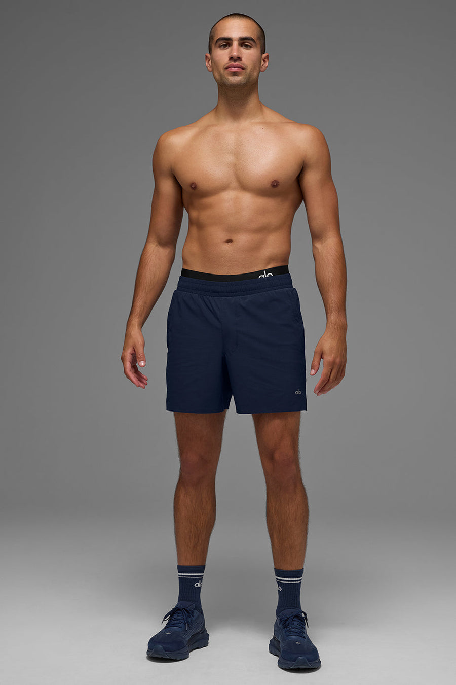 5\" Traction Running Short - Navy