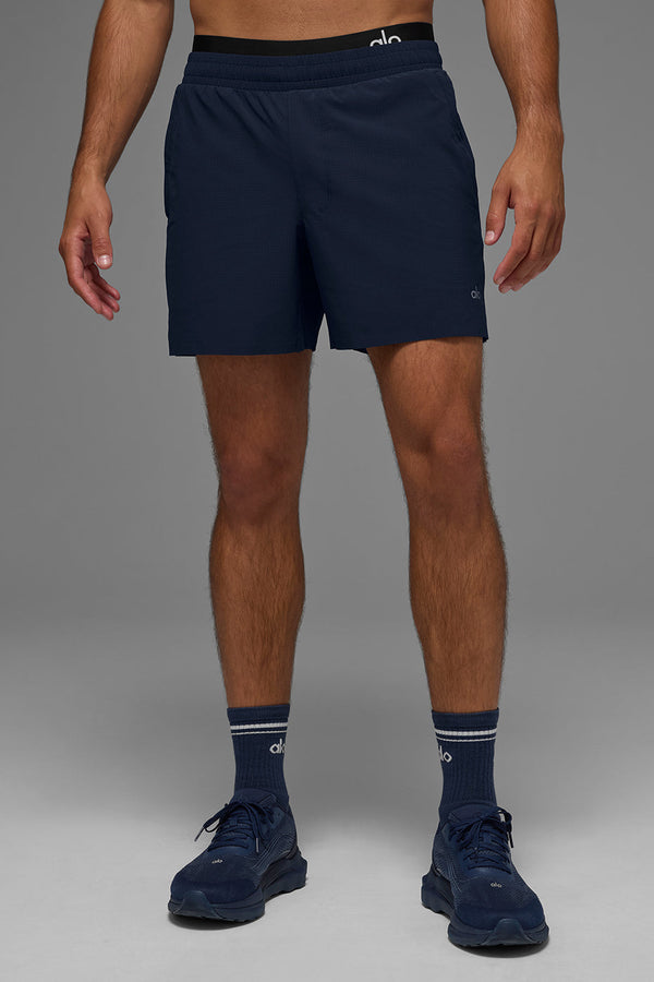 5\" Traction Running Short - Navy
