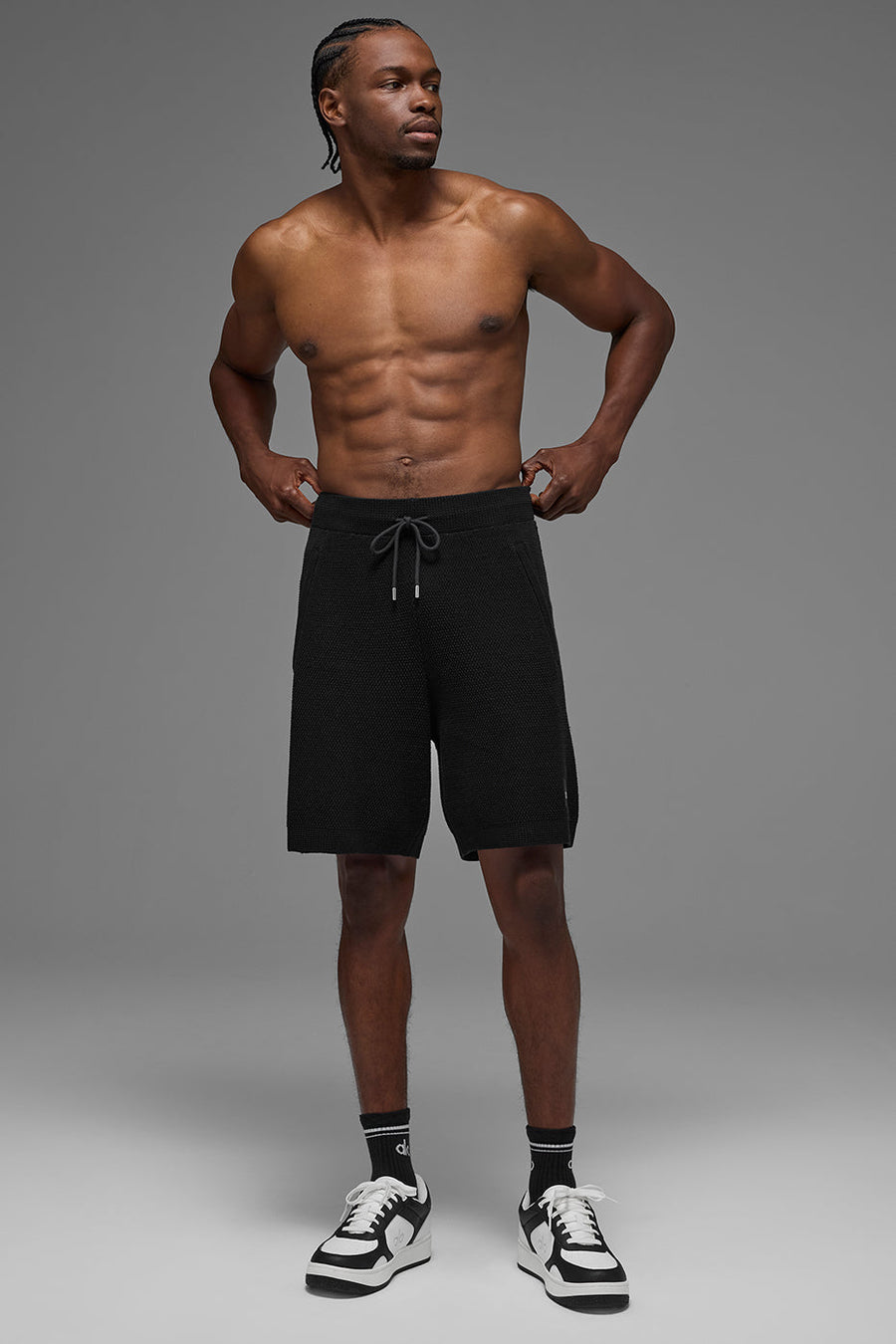 7\" Sports Club Sweater Knit Short - Black