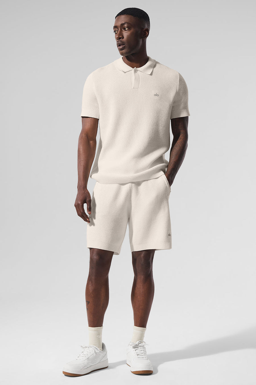 7\" Sports Club Sweater Knit Short - Ivory
