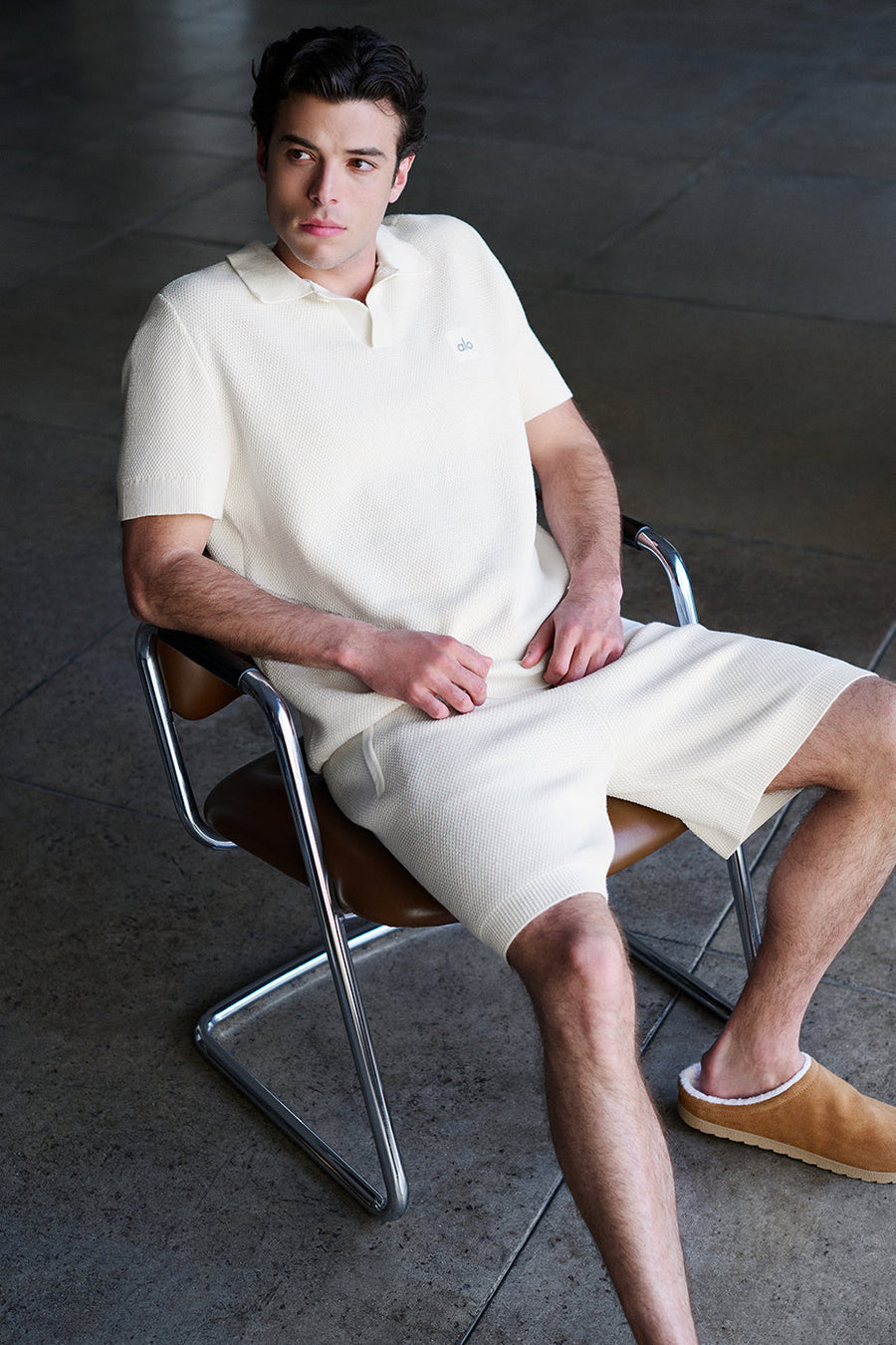 7\" Sports Club Sweater Knit Short - Ivory