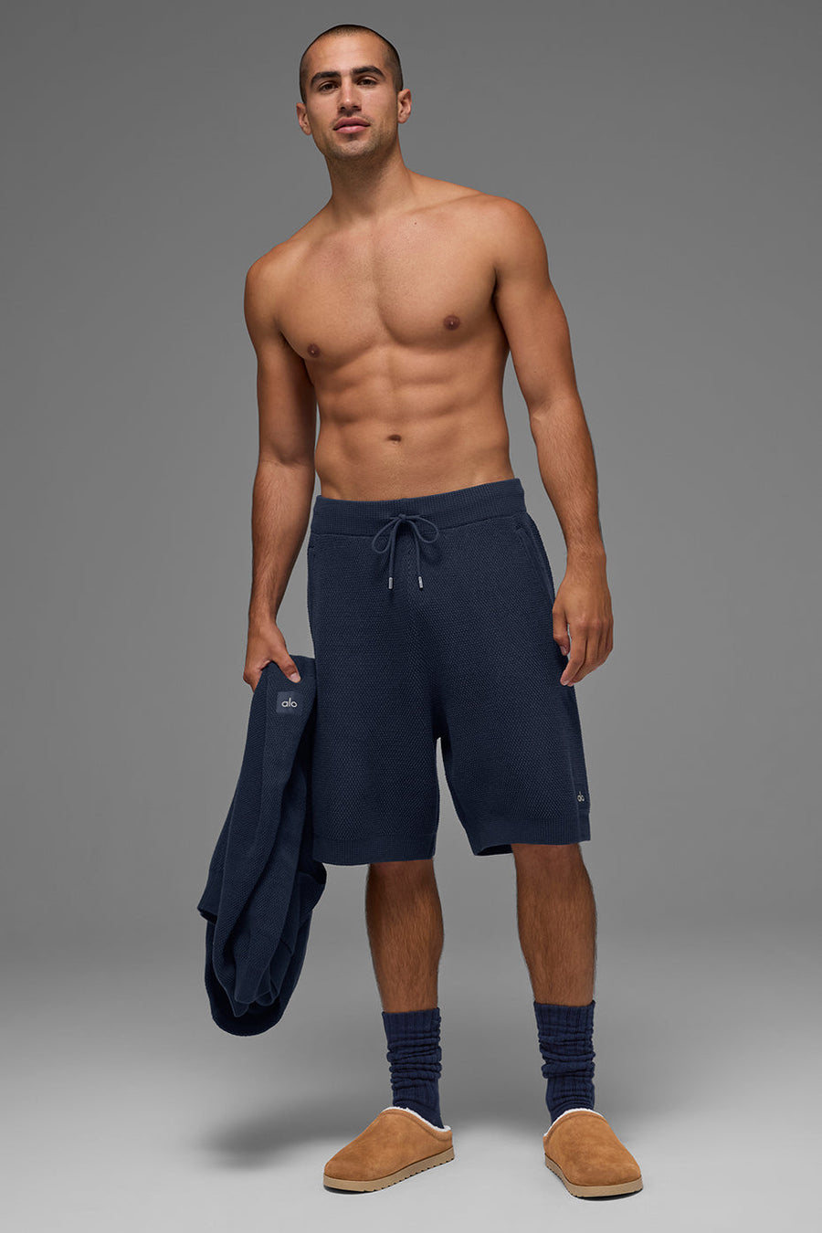 7\" Sports Club Sweater Knit Short - Navy