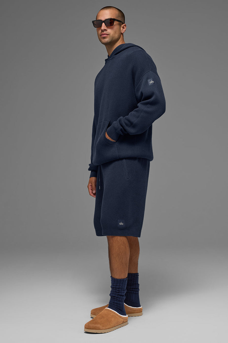 7\" Sports Club Sweater Knit Short - Navy