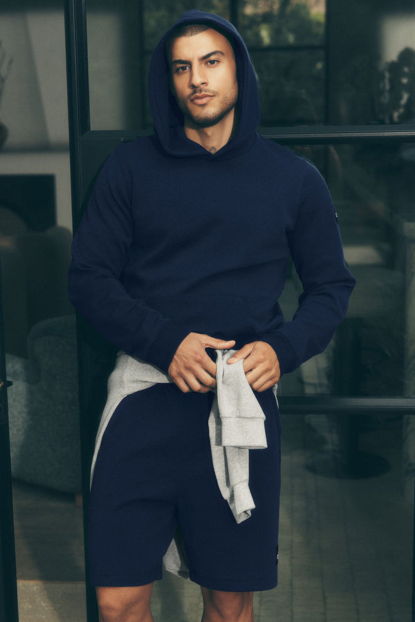 7\" Waffle Lounge Short - Navy
