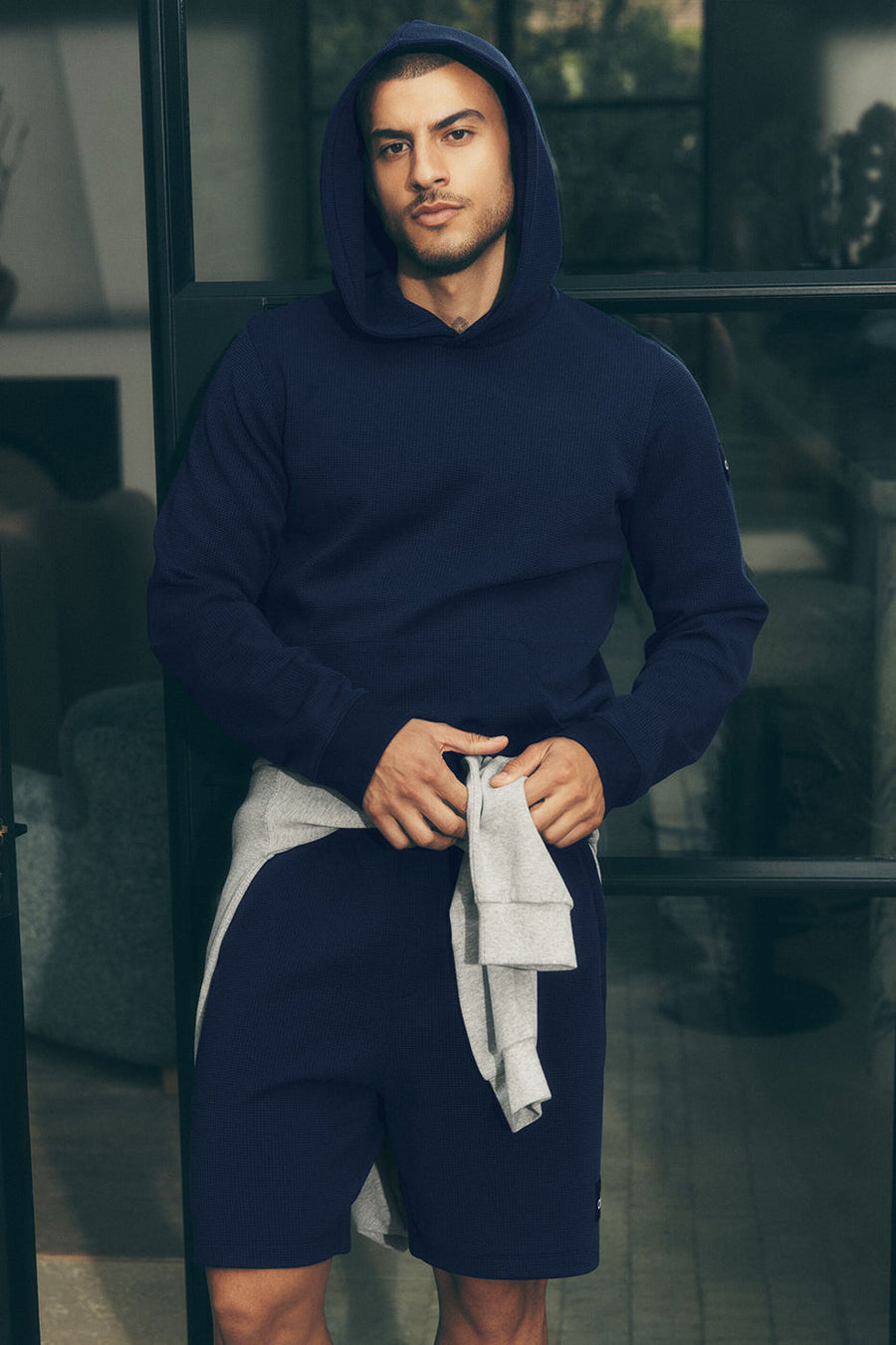 7\" Waffle Lounge Short - Navy