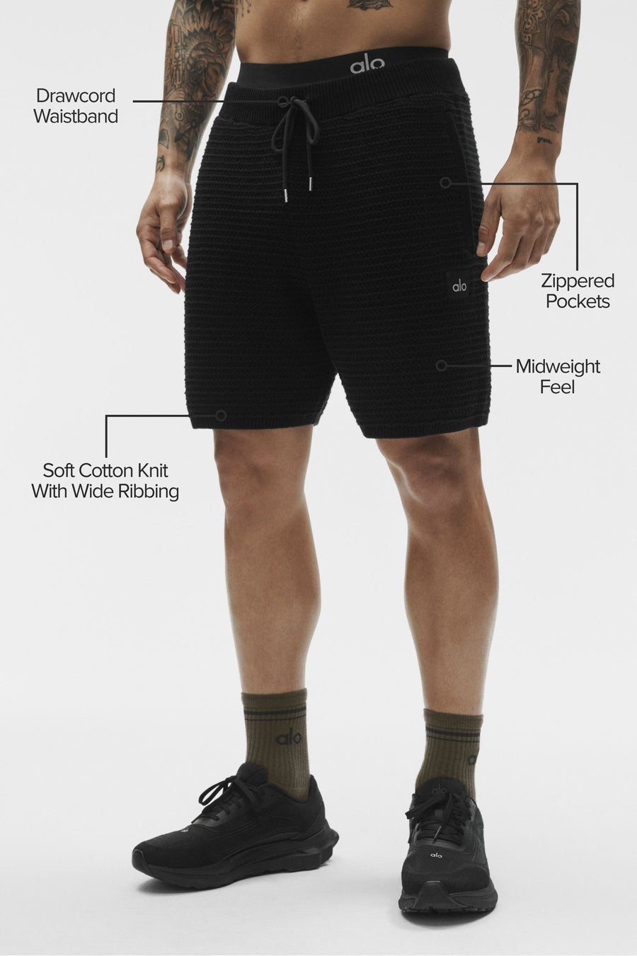 5\" Shift Knit Short - Black