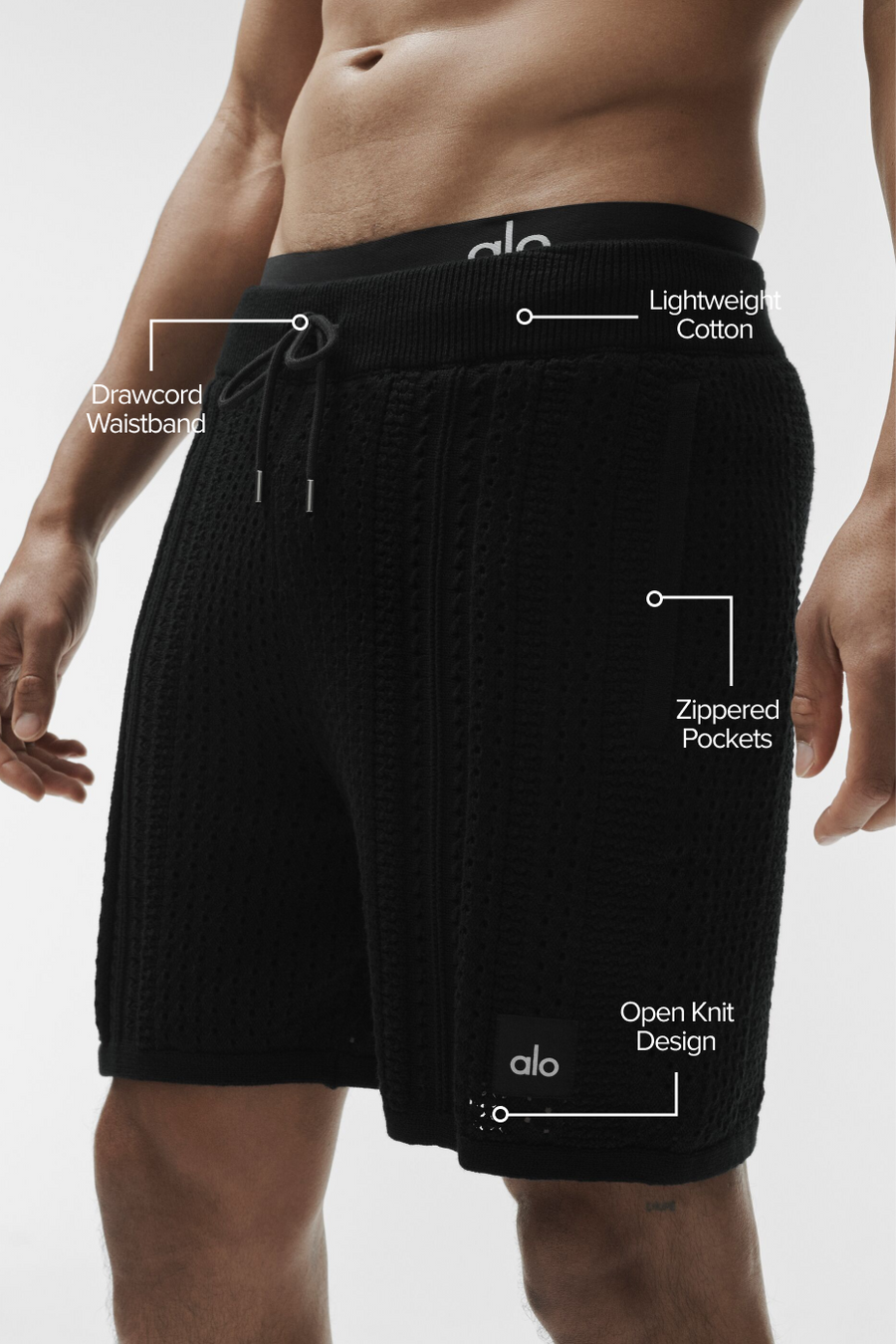7\" Coastline Knit Short - Black