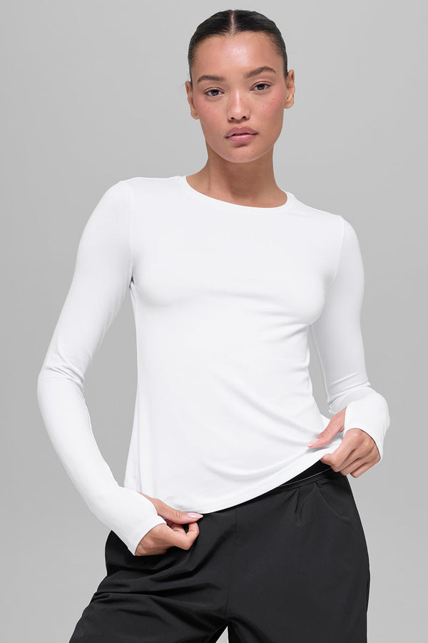 Ultrasoft Finesse Long Sleeve - White