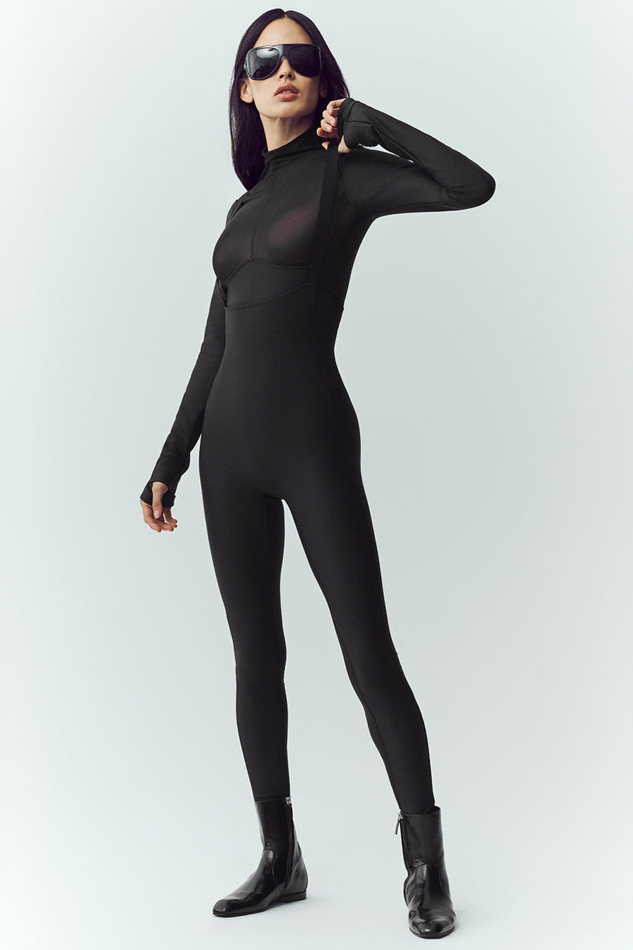 Airlift Winter Warm Mesh Ski Time Long Sleeve - Black