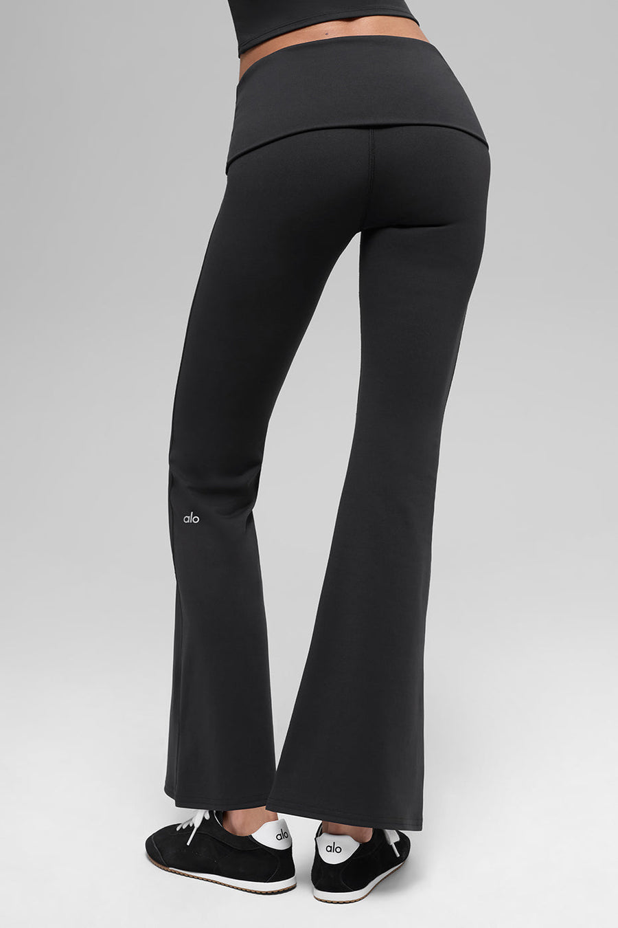 Softsculpt 7/8 Foldover Flare Legging - Black
