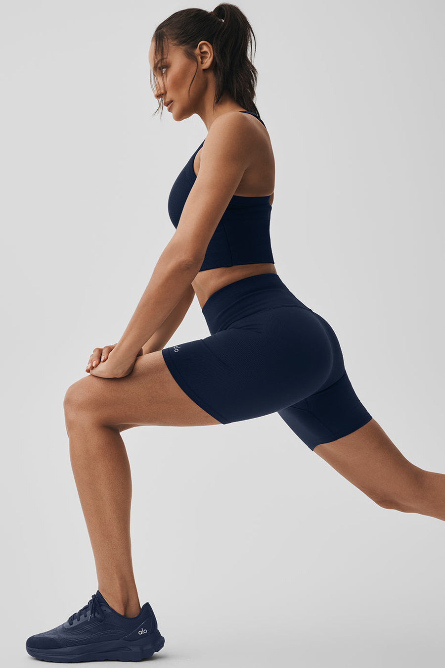5\" Seamless Ribbed Favorite Short - Navy