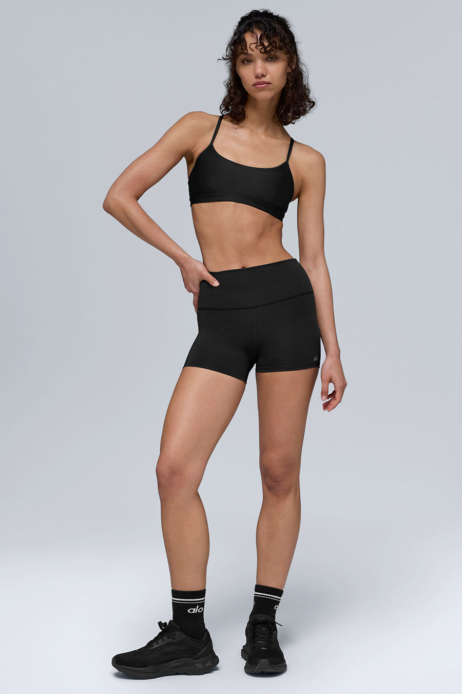 3\" High-Waist Airlift Short - Black