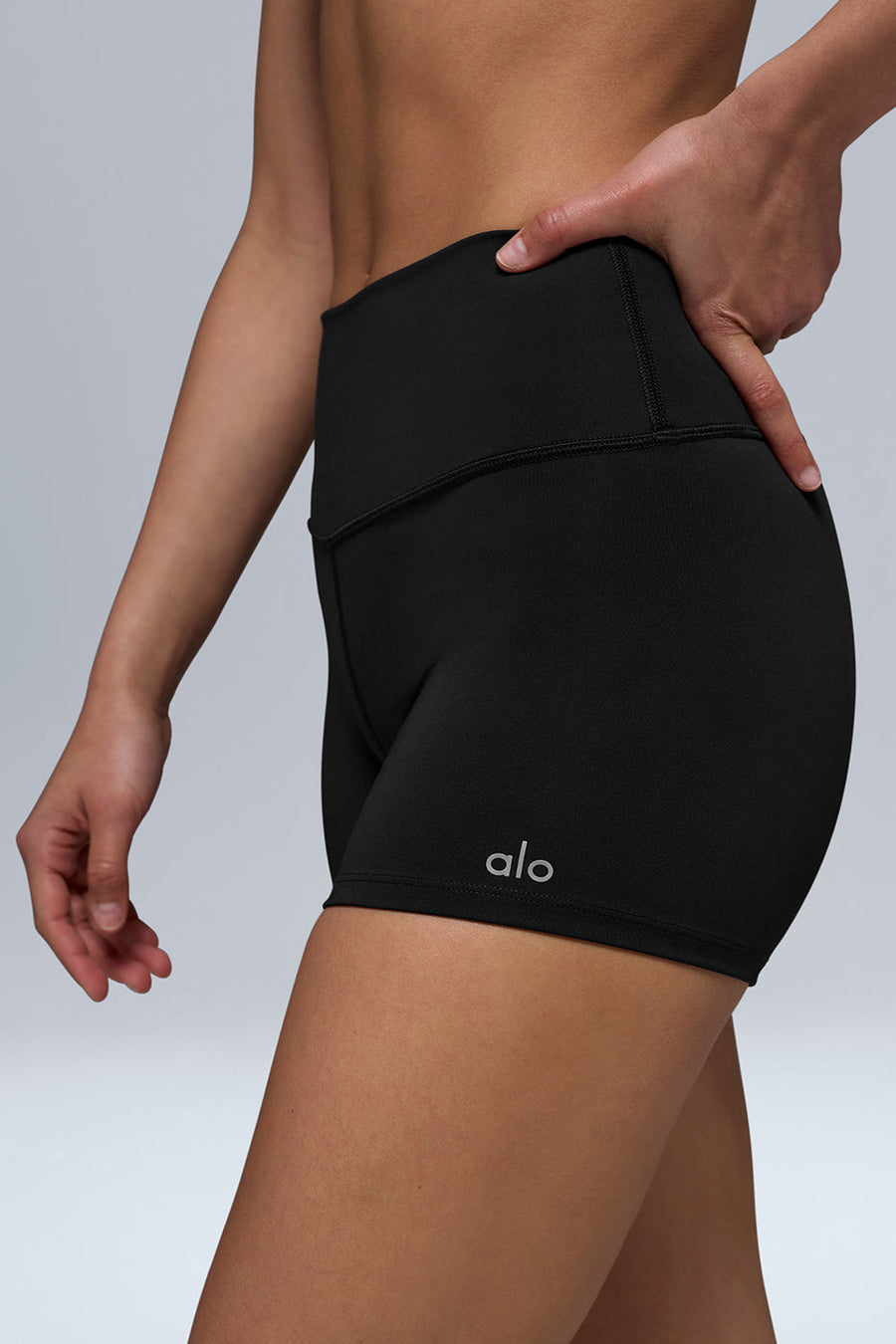 3\" High-Waist Airlift Short - Black