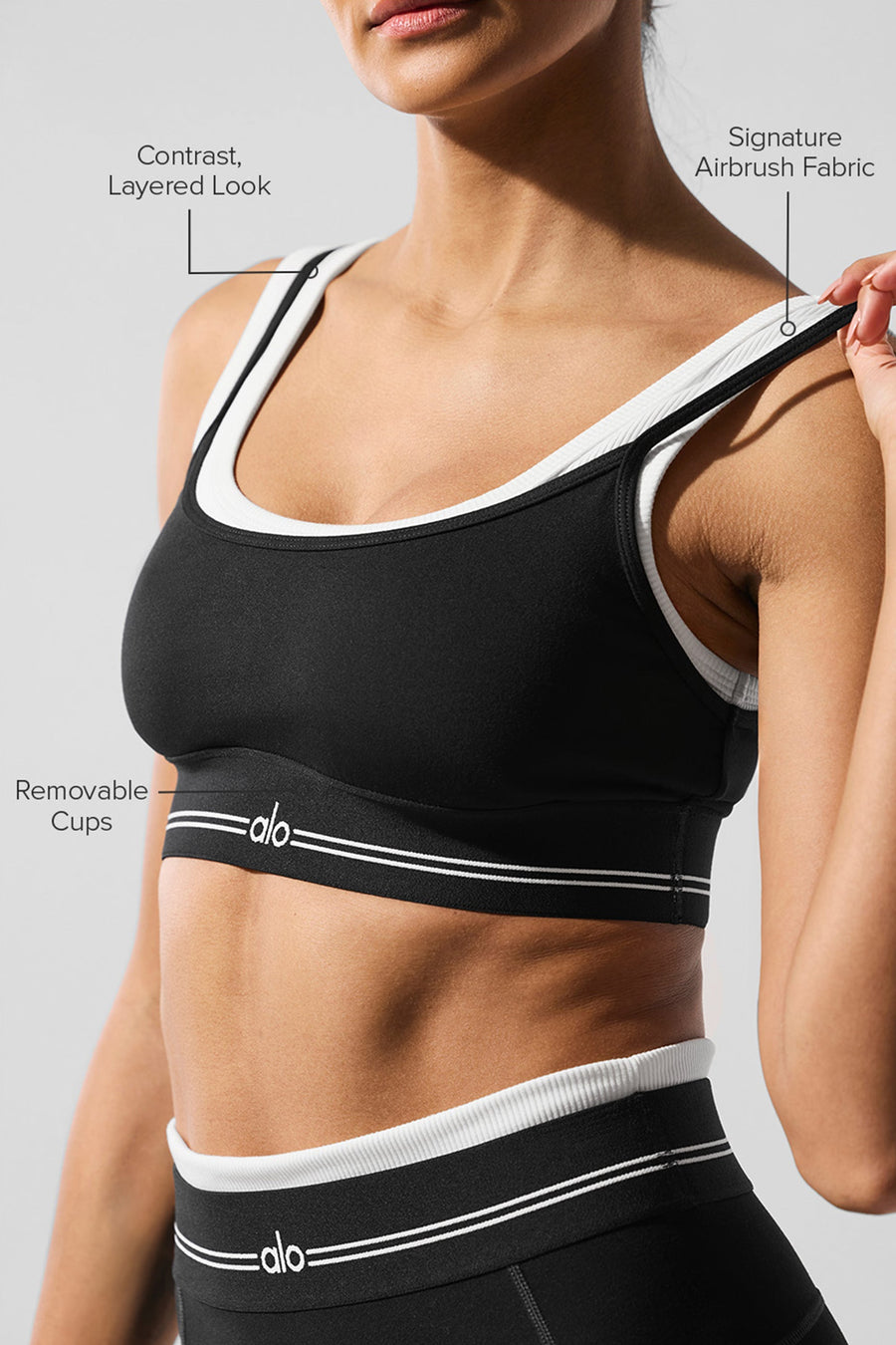 Airbrush Better Together Bra - Black/White