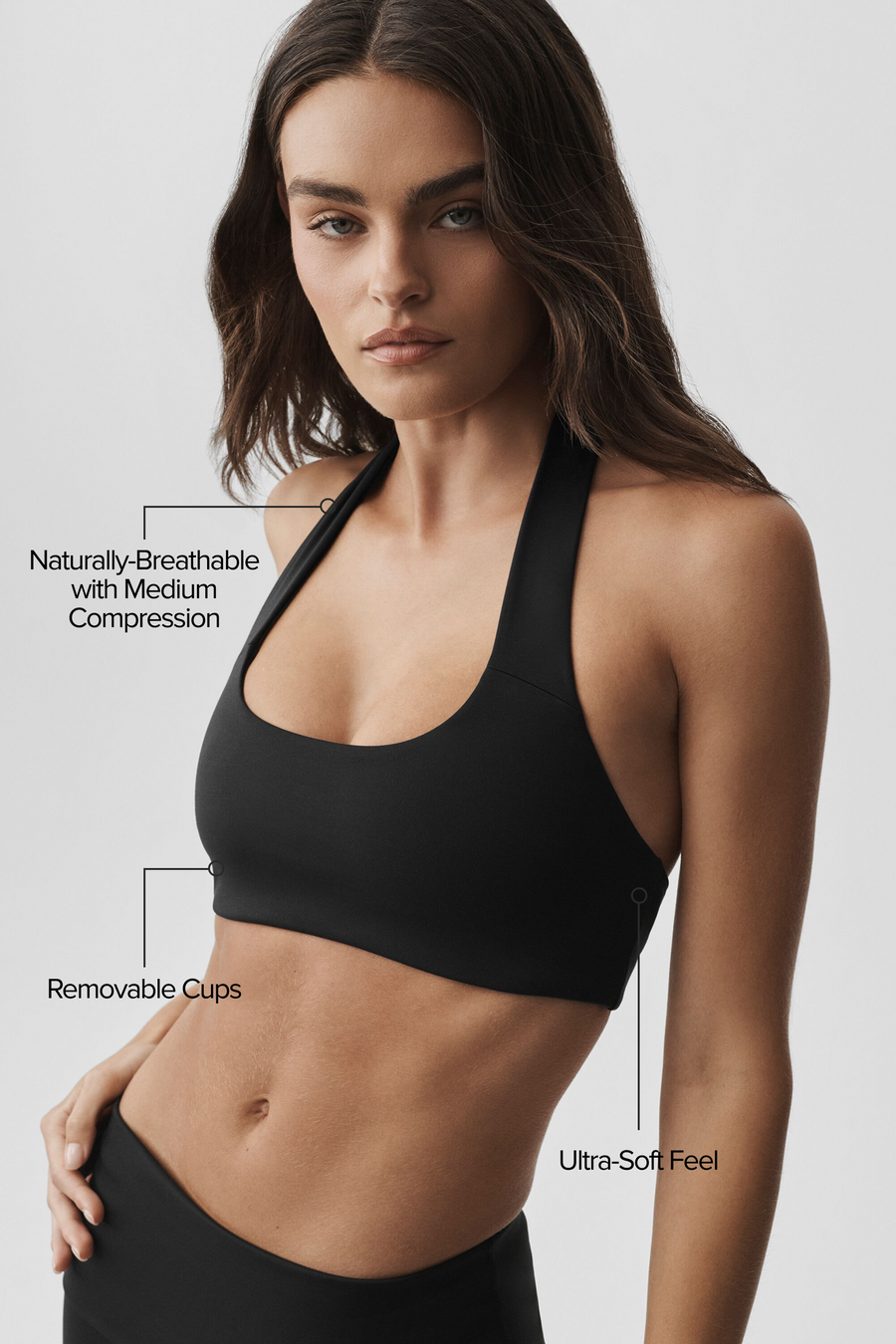 Softsculpt Feel The Heat Halter Bra - Black