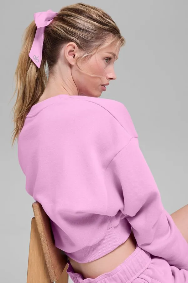 Love Knots Tie Scrunchie - Candy Heart Pink