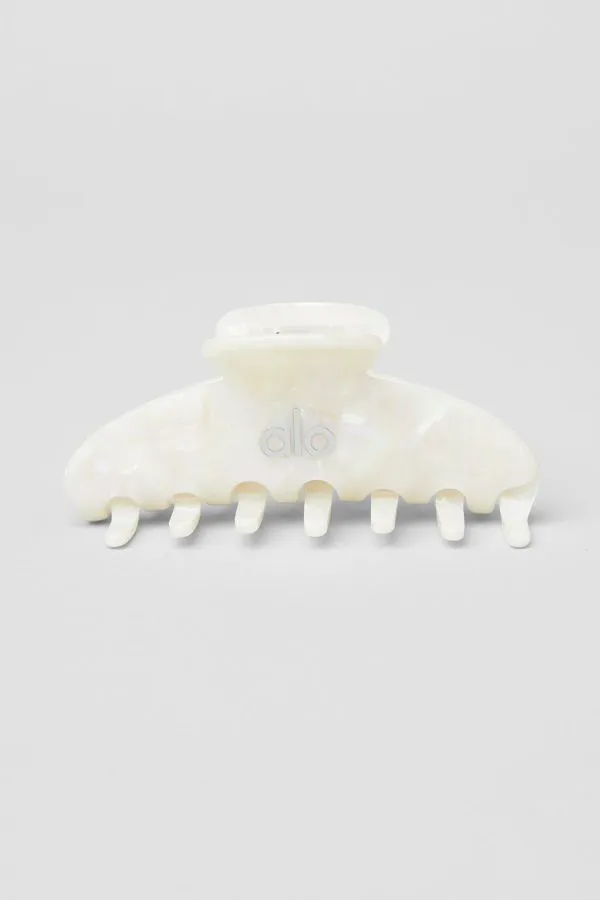 90's Claw Clip - White Pearl