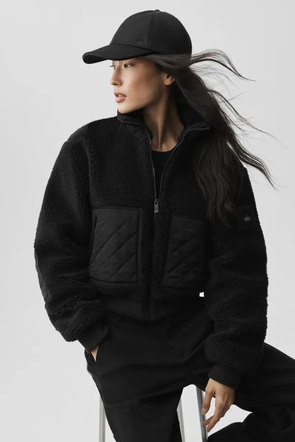 Satin Off-Duty Cap - Black