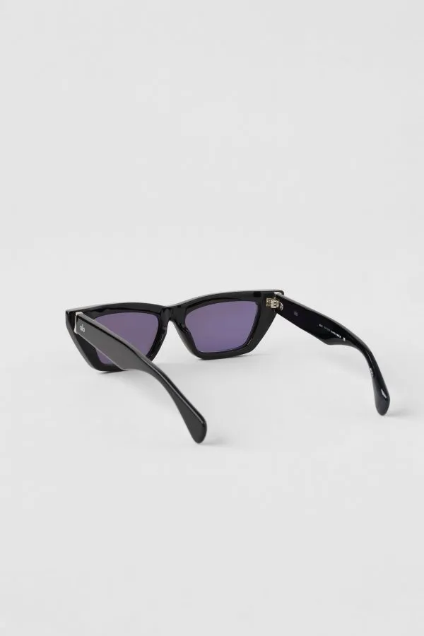 Cat Eye Sunglasses - Black