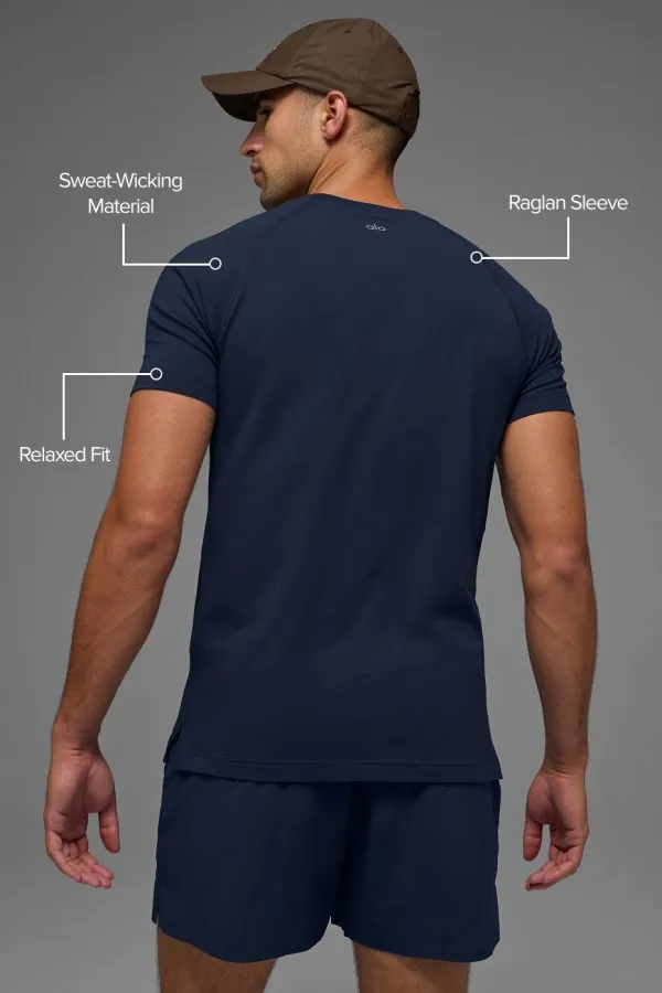 Vapor Crewneck Short Sleeve - Navy