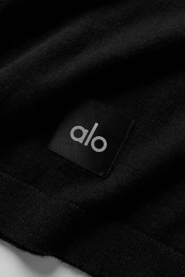 Cotton Cashmere Ever Soft Short Sleeve Crew - Black