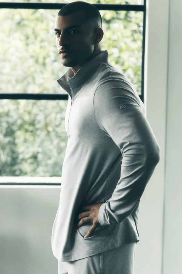Conquer 1/4 Zip Reform Long Sleeve - Athletic Heather Grey
