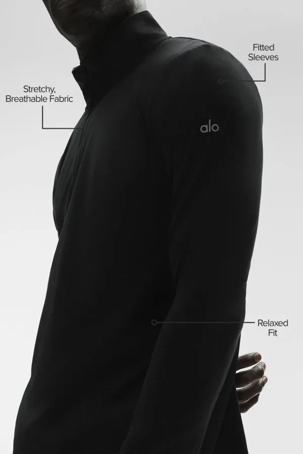 Conquer 1/4 Zip Reform Long Sleeve - Black