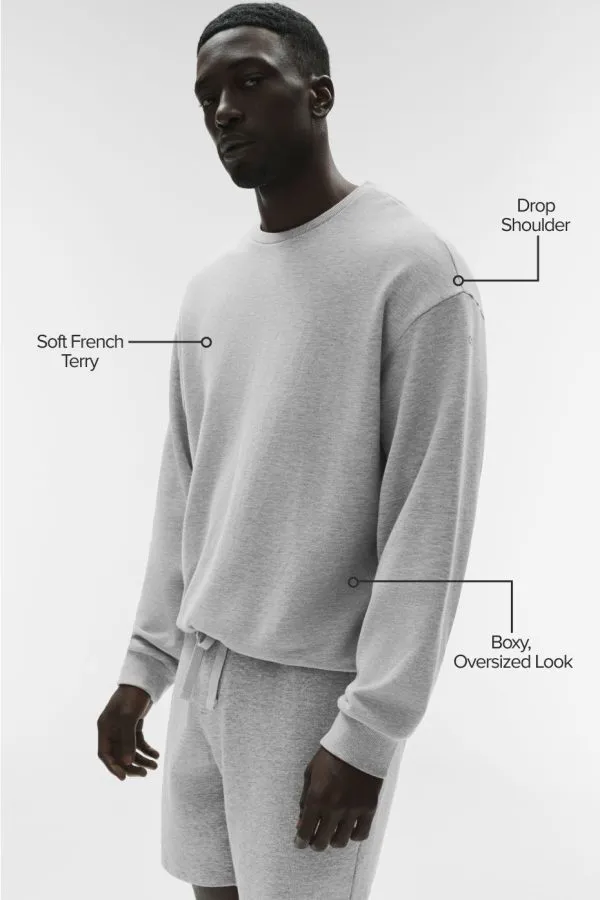 Chill Crew Neck Pullover - Athletic Heather Grey