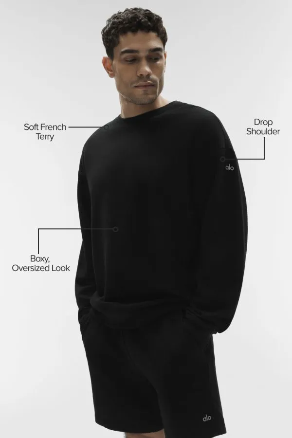 Chill Crew Neck Pullover - Black