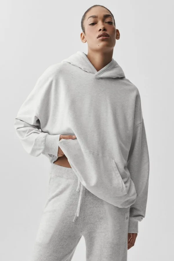 Double Take Hoodie - White Heather
