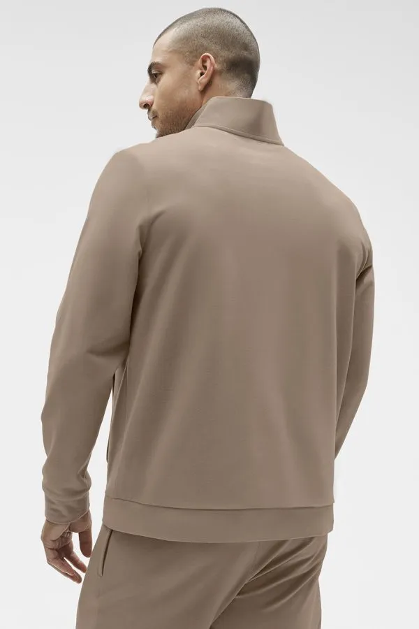 Conquer Max Mock Neck Full Zip - Gravel